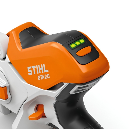 stihl gta 26 z akumulatorem i ladowarka wskaznik led poziomu naladowania akumulatora w przecinarkach stihl